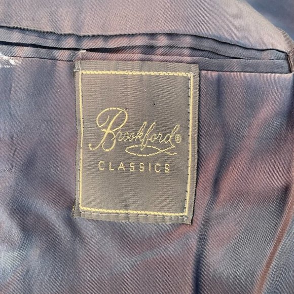 Brookford Classic Men Blazer Sport Coat Two Button Handcrafted in USA Size 46XL - Picture 9 of 10